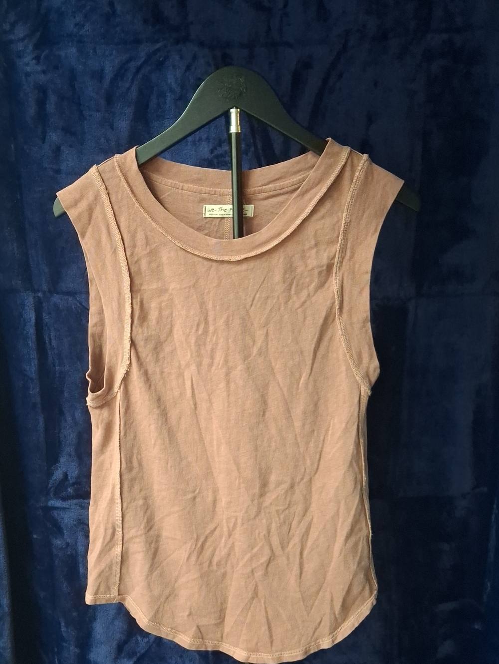 We The Free Sleeveless Crewneck Tank in Dusty Mauve